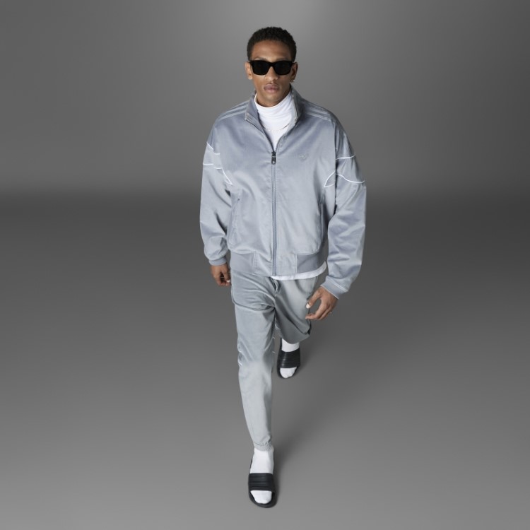 Versão Azul Challenger Track Top Adidas Cinza