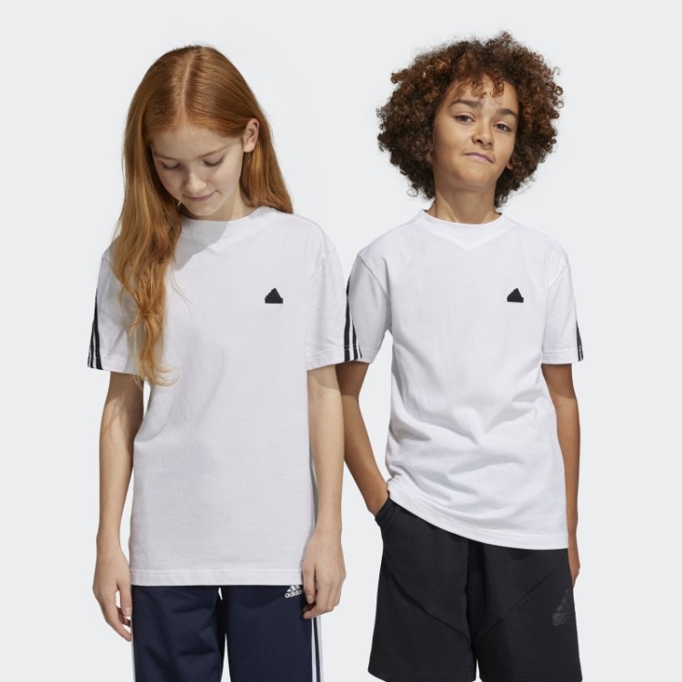 Future Icons Camiseta Com As Três Listras Branca Adidas