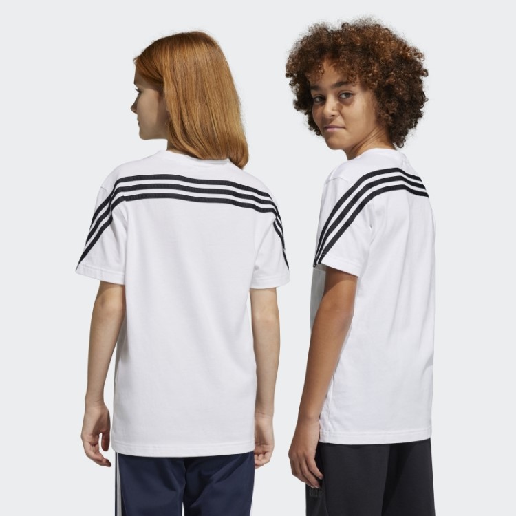 Future Icons Camiseta Com As Três Listras Branca Adidas