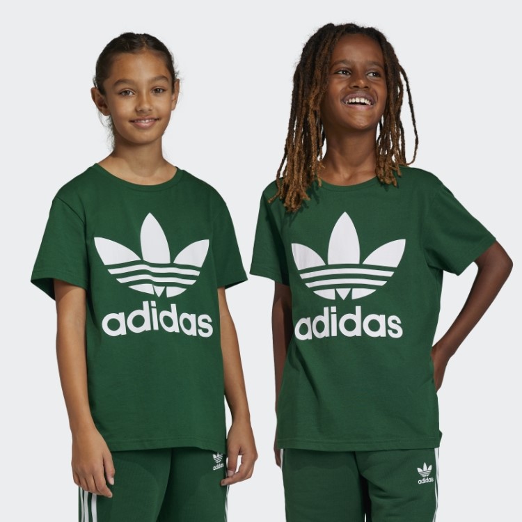 Camiseta Fashion Adidas Trefoil Verde Escuro