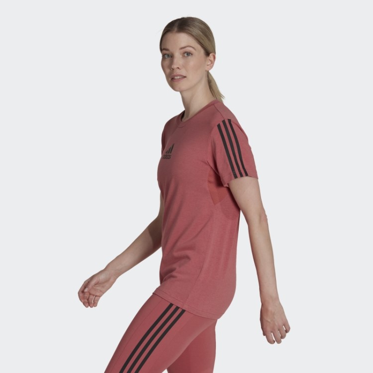 Aeroready Made For Training Camiseta Com Toque De Algodão Vermelho Adidas