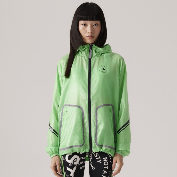 Jaqueta De Corrida Verde Flash Adidas By Stella Mccartney Truepace