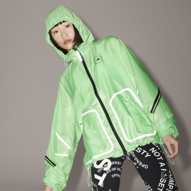Adidas By Stella Mccartney Truepace Jaqueta De Corrida Fashion Flash Verde