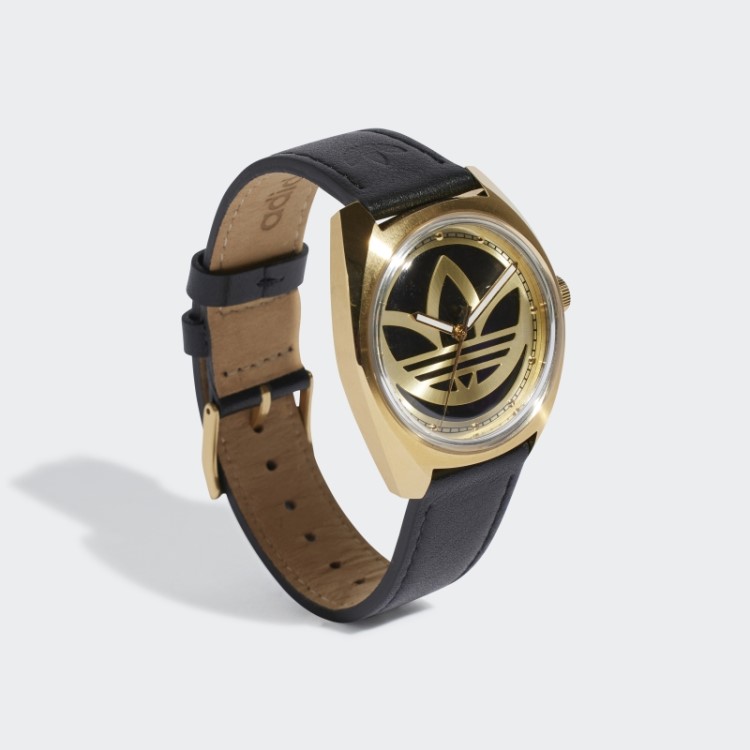 Edição Um Relógio Adidas Ouro Metálico
