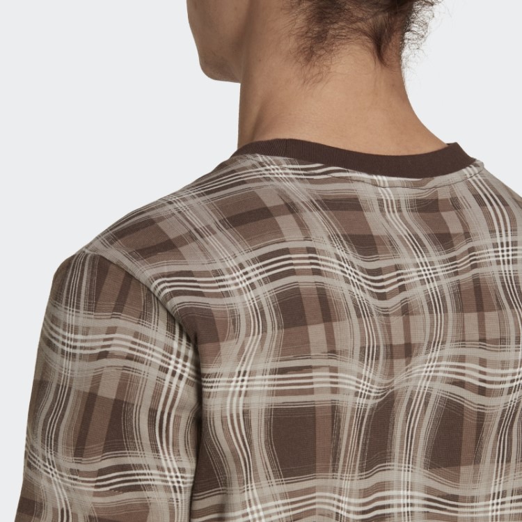 T-shirt De Manga Curta Com Estampado Castanho Giz Adidas