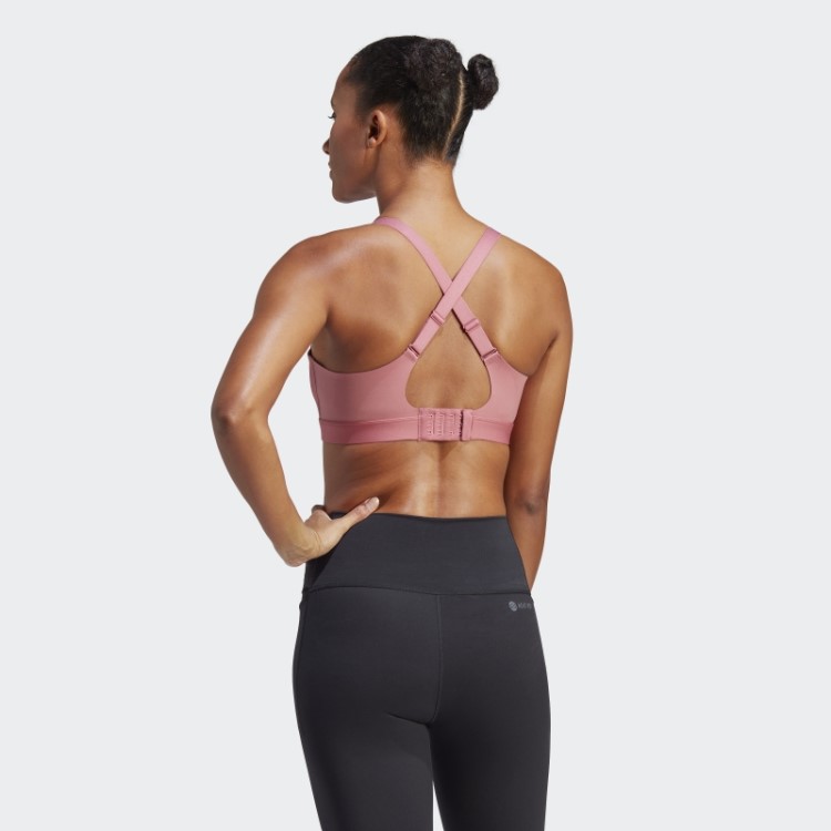 Sutiã De Treinamento De Alto Suporte De Luxo De Impacto Sob Medida Rosa Adidas
