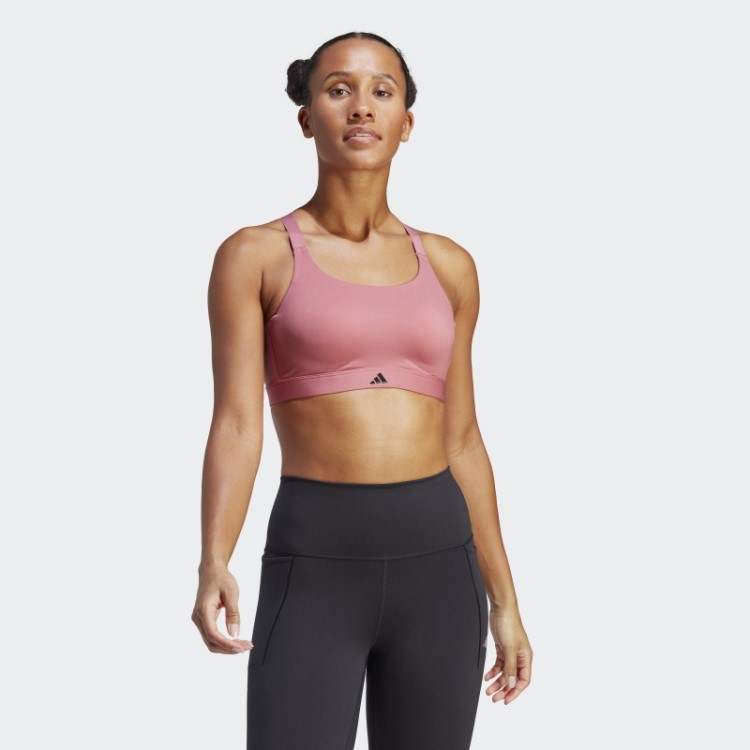 Sutiã Rosa Tlrd Impact Luxe Training De Alto Suporte Adidas