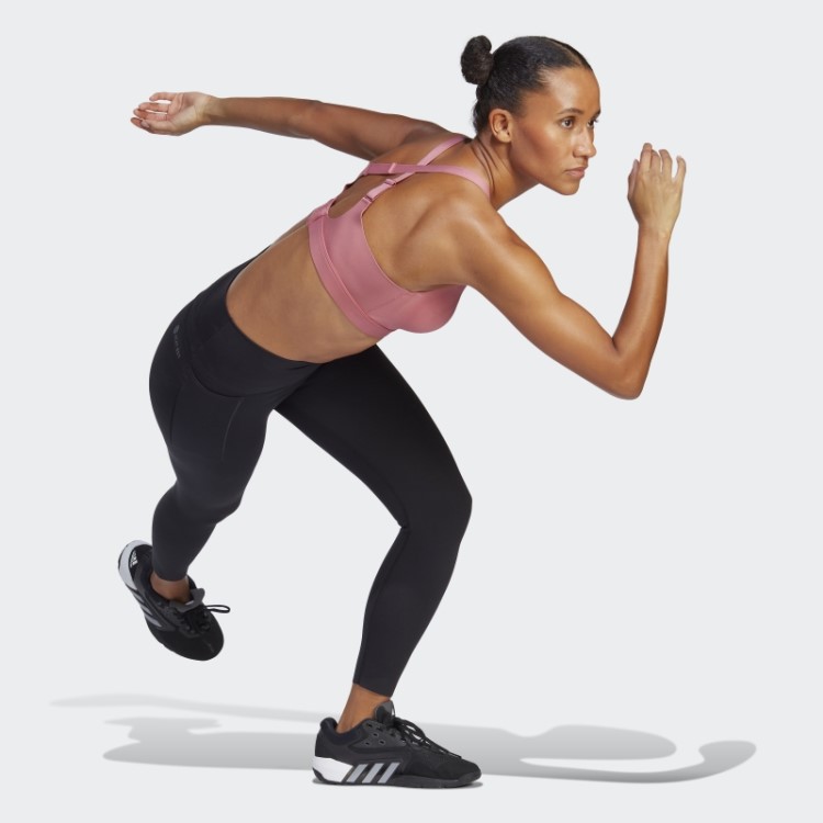 Sutiã Rosa Tlrd Impact Luxe Training De Alto Suporte Adidas