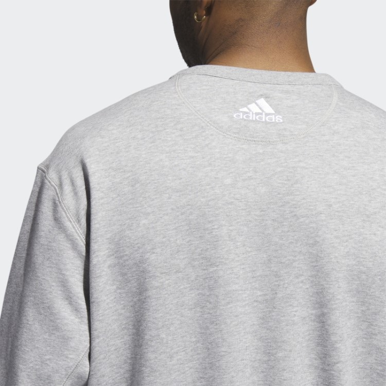 Moletom Vintage Da Adidas Cinza Médio Flyers