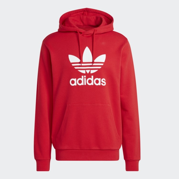 Moletom Com Capuz Adidas Scarlet Adicolor Classics Trefoil