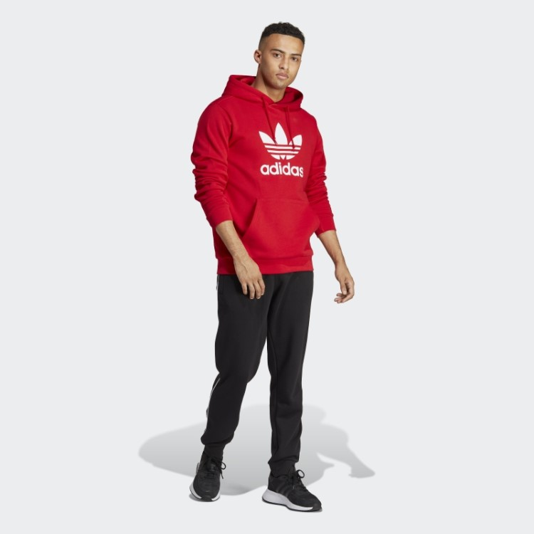 Moletom Com Capuz Adidas Scarlet Adicolor Classics Trefoil