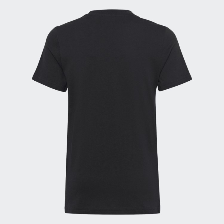 Essentials Big Logo Algodão Slim Tee Preto Adidas