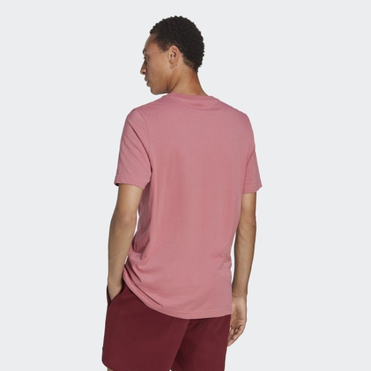 Camiseta Rosa Trefoil Essencial Adidas