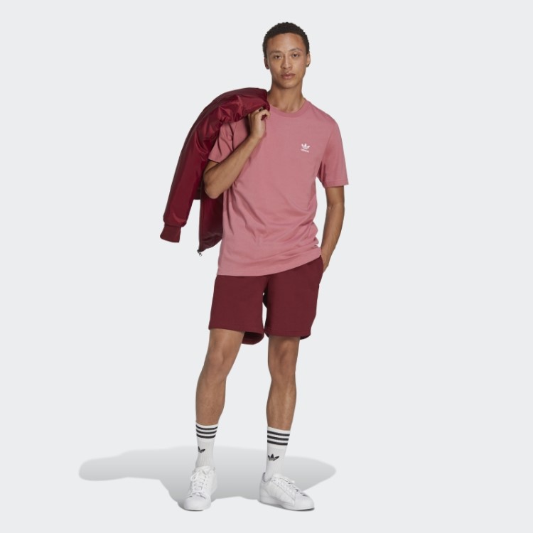 Camiseta Rosa Trefoil Essencial Adidas