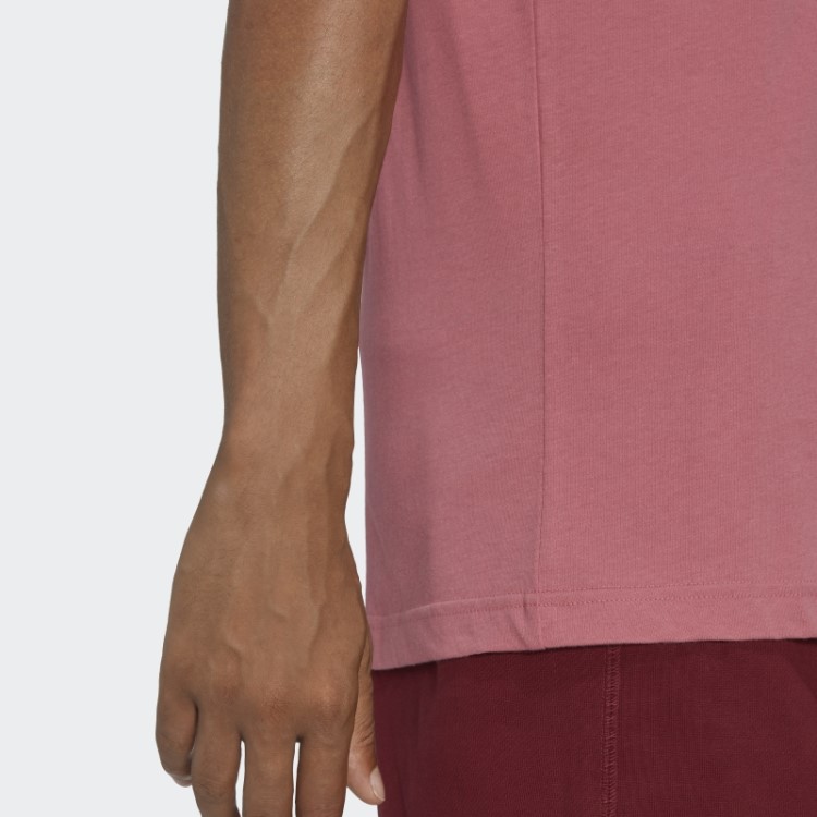 Camiseta Rosa Trefoil Essencial Adidas