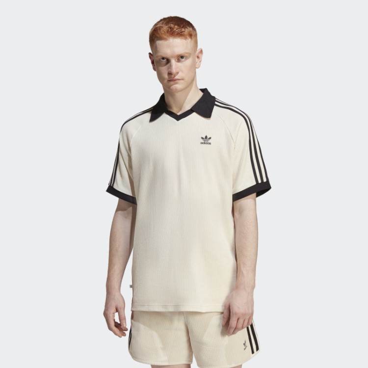 Adidas Adicolor Classics Camisa Polo Waffle Branca