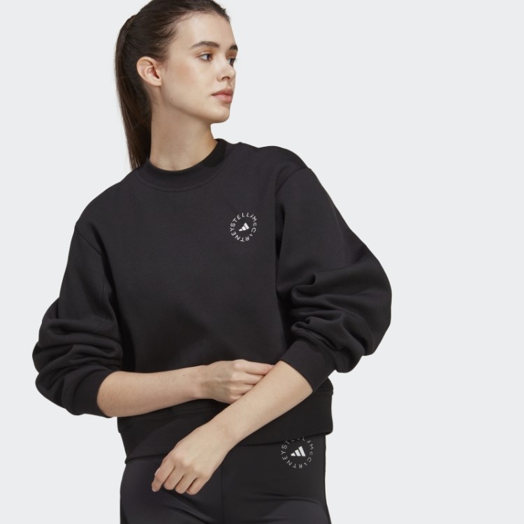 Moletom Esportivo Adidas By Stella Mccartney Preto Moda