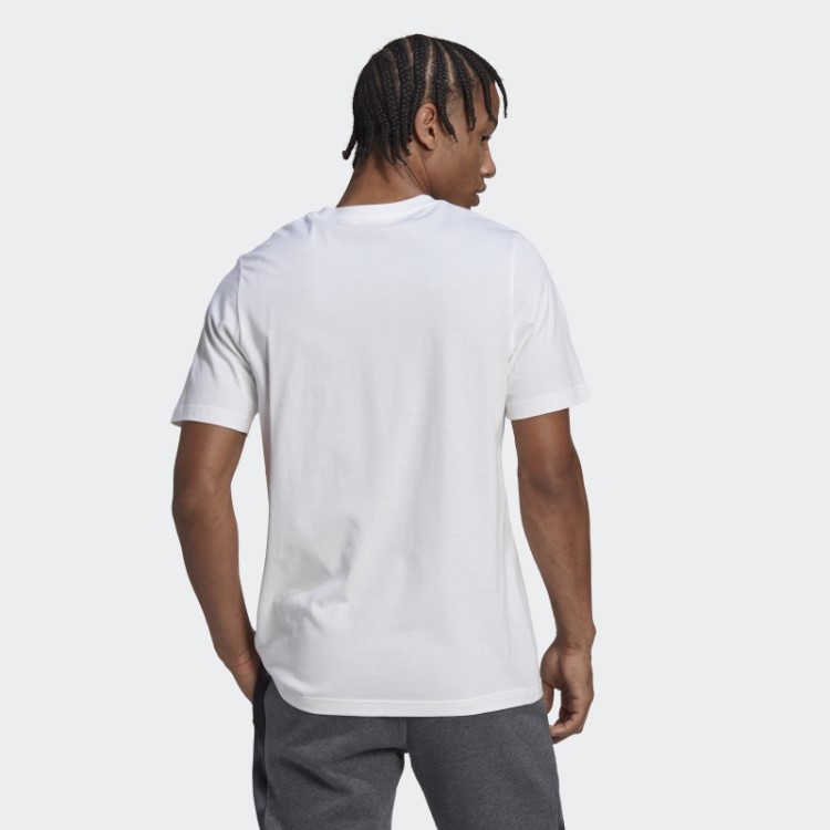 Camiseta Branca Com Estampa Camuflada Adidas Essentials