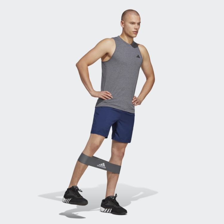 Short De Treino Adidas Azul Escuro Train Essentials