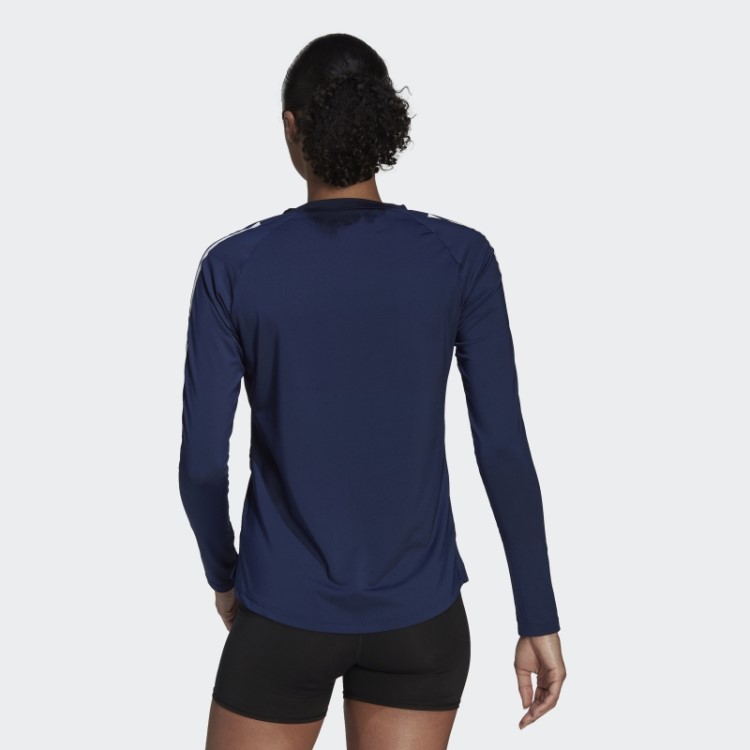 Camisa Azul Marinho Hilo Manga Longa Adidas