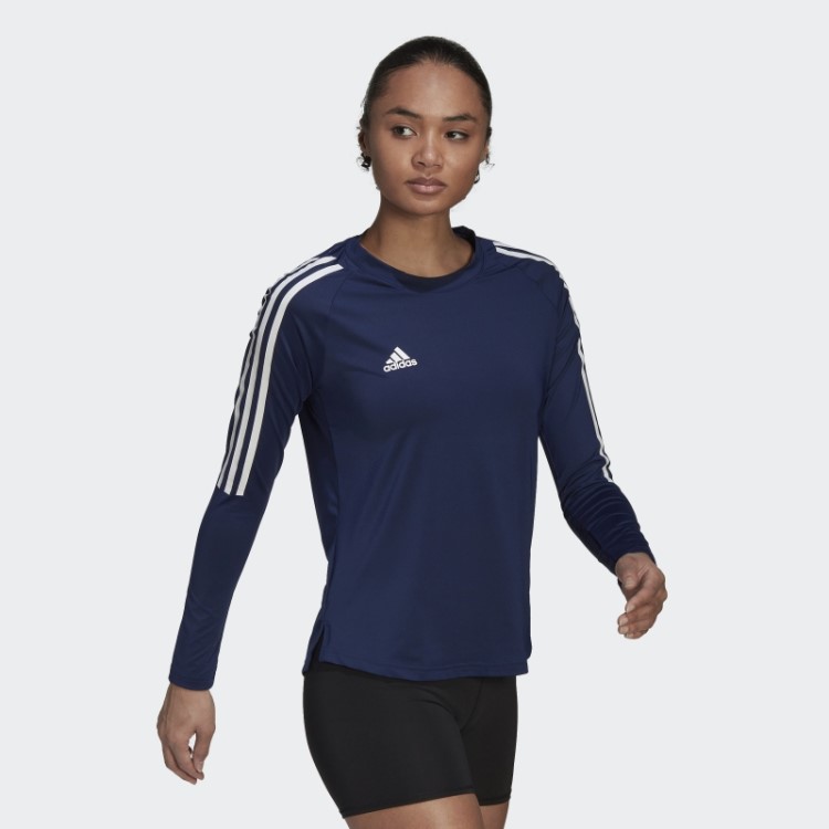 Camisa Azul Marinho Hilo Manga Longa Adidas