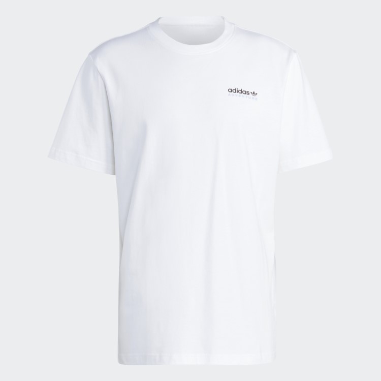 Camiseta Branca Adidas Adventure Mountain Back