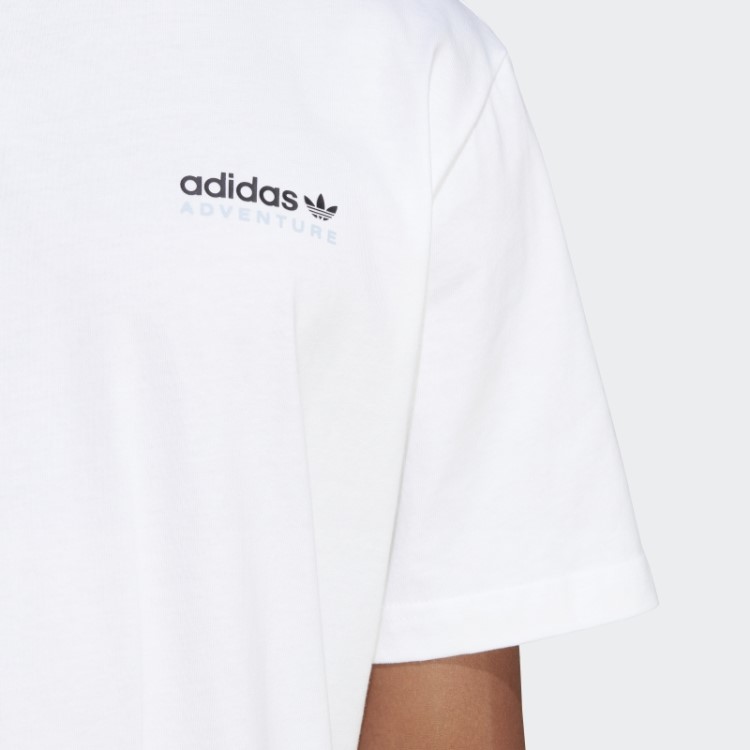 Camiseta Branca Adidas Adventure Mountain Back