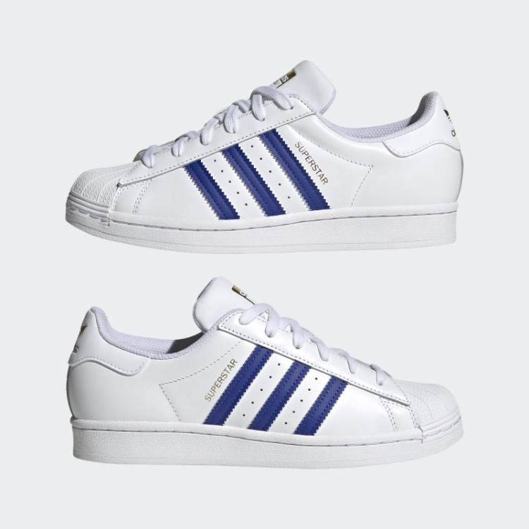 Sapatos Adidas Superstar Dourados Da Moda