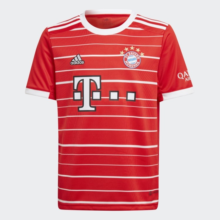 Vermelho Fc Bayern 22/23 Home Jersey Adidas Elegante