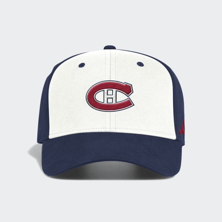 Boné Canadiens Slouch Stretch Branco Adidas