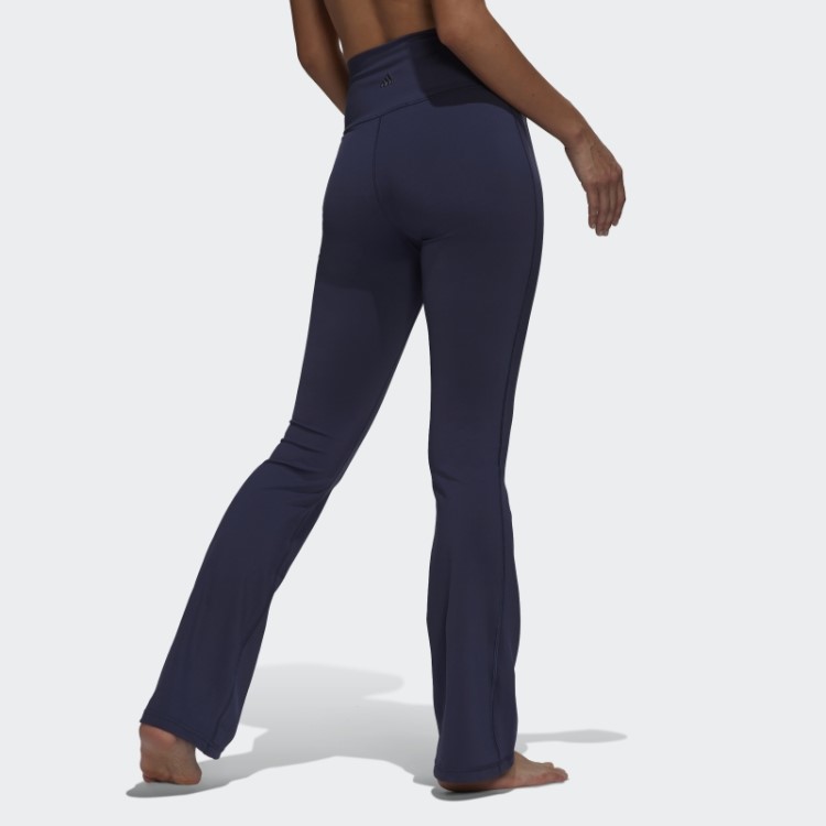 Leggings Alargadas Adidas Yoga Studio Azul Marinho Quentes