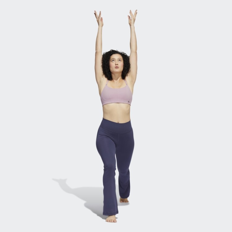 Leggings Alargadas Adidas Yoga Studio Azul Marinho Quentes