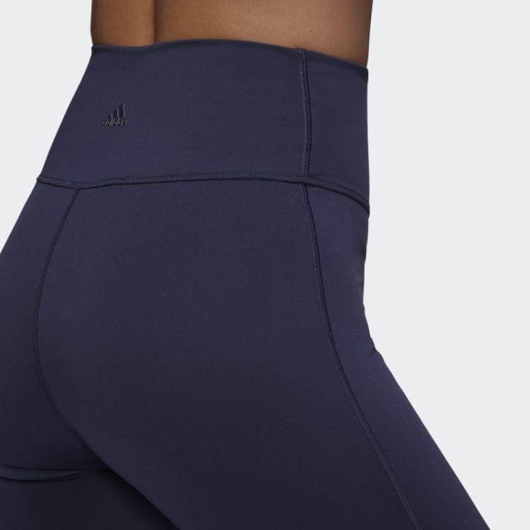 Leggings Alargadas Adidas Yoga Studio Azul Marinho Quentes