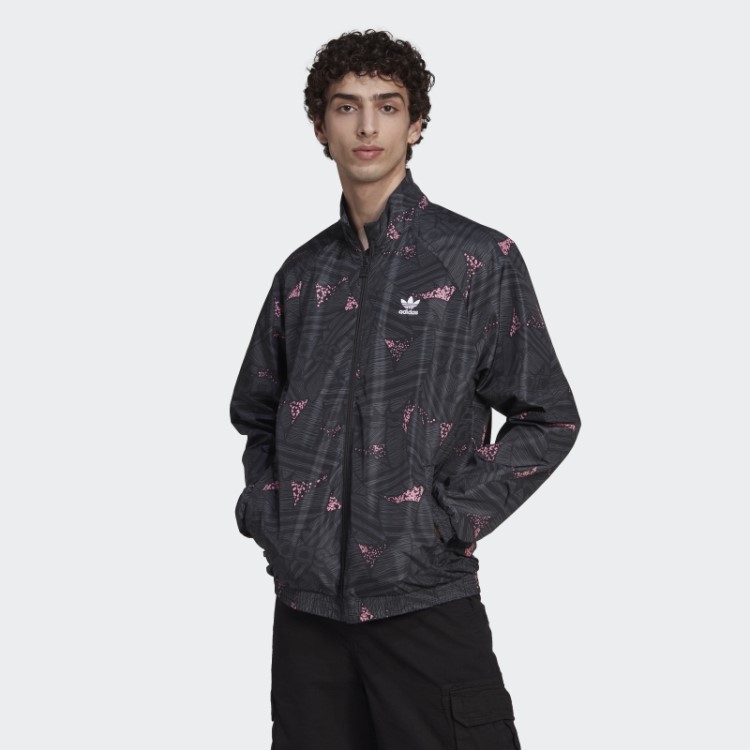 Adidas Rekive Trefoil Estampa Allover Top Preto Fashion