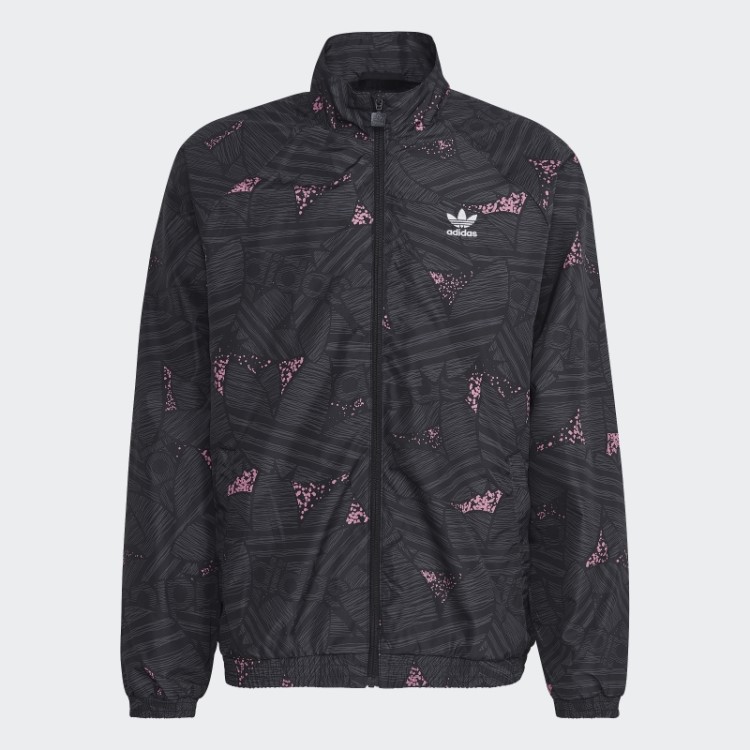 Adidas Rekive Trefoil Estampa Allover Top Preto Fashion