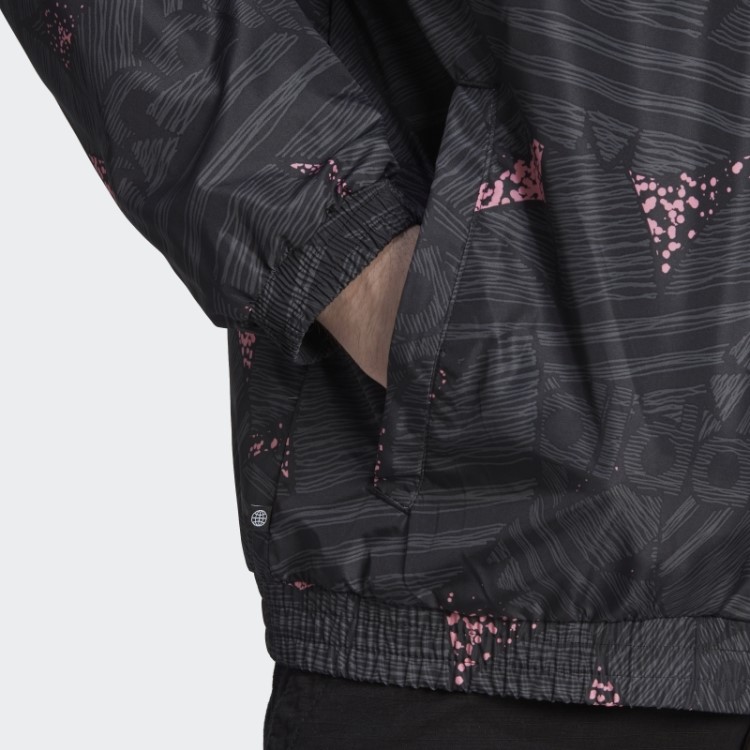 Adidas Rekive Trefoil Estampa Allover Top Preto Fashion