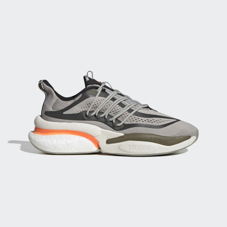 Alphaboost V1 Tênis Sustentável Boost Cinza Metal Adidas