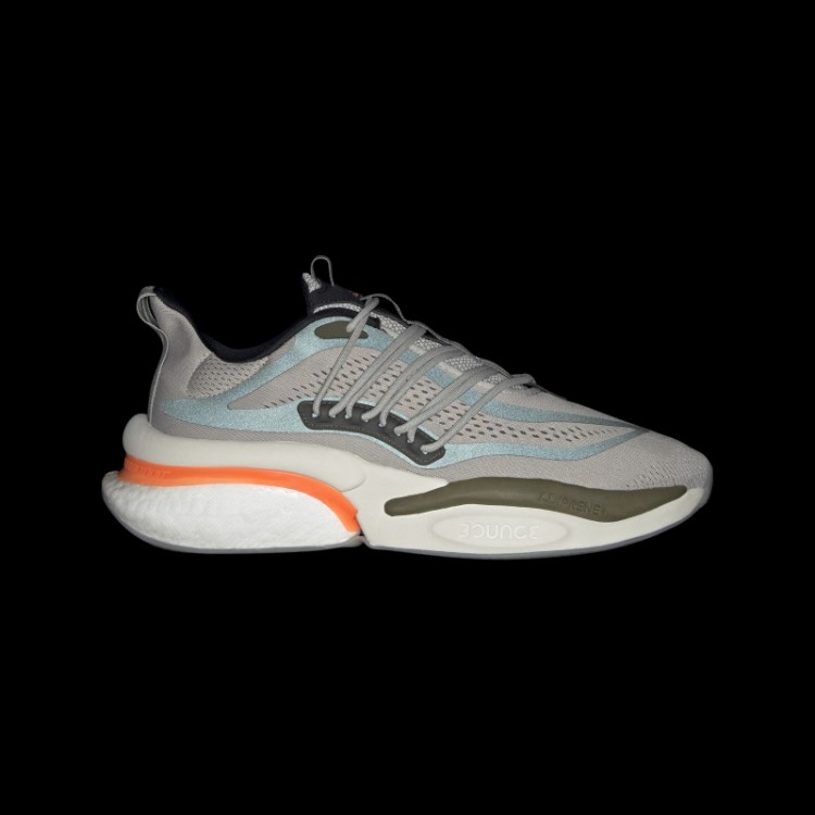 Alphaboost V1 Tênis Sustentável Boost Cinza Metal Adidas