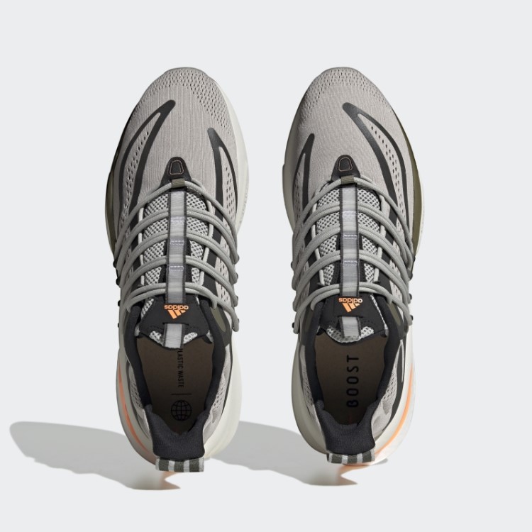 Alphaboost V1 Tênis Sustentável Boost Cinza Metal Adidas