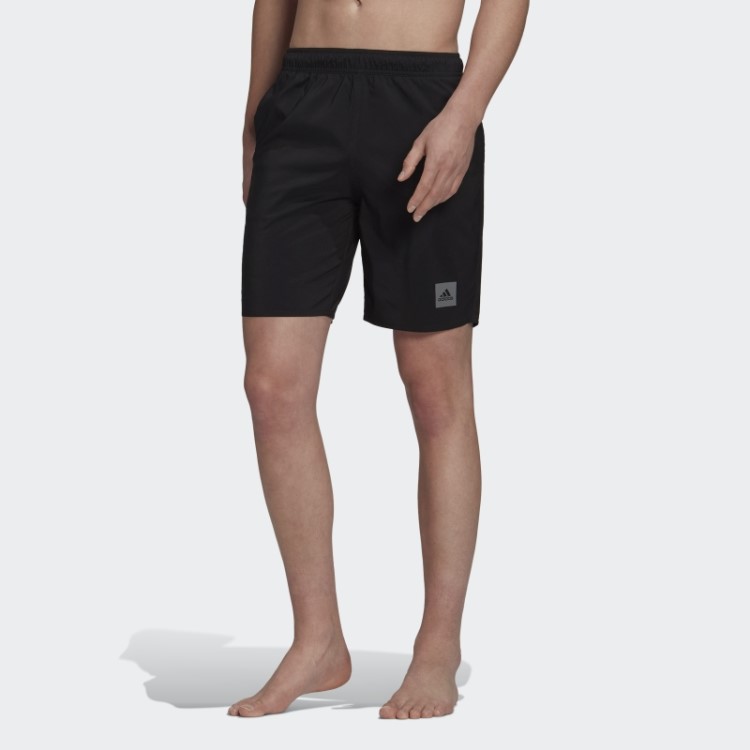 Bermuda De Natação Sólida Clássica Preta Adidas
