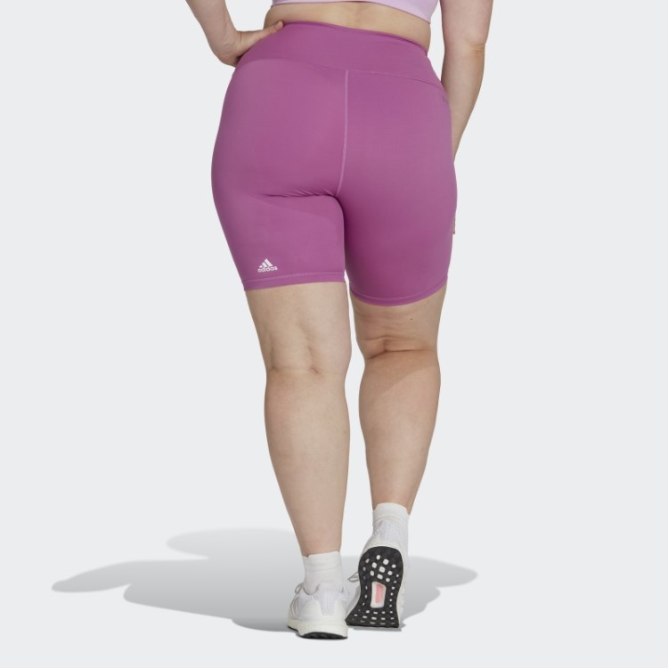 Leggings Curtas Lilás Adidas Optime Training Bike