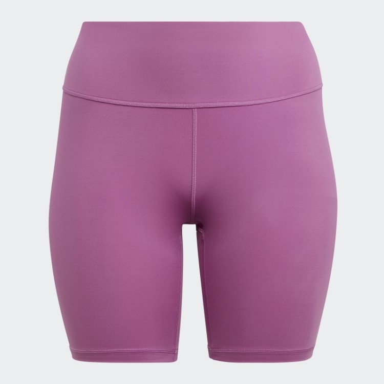 Leggings Curtas Lilás Adidas Optime Training Bike