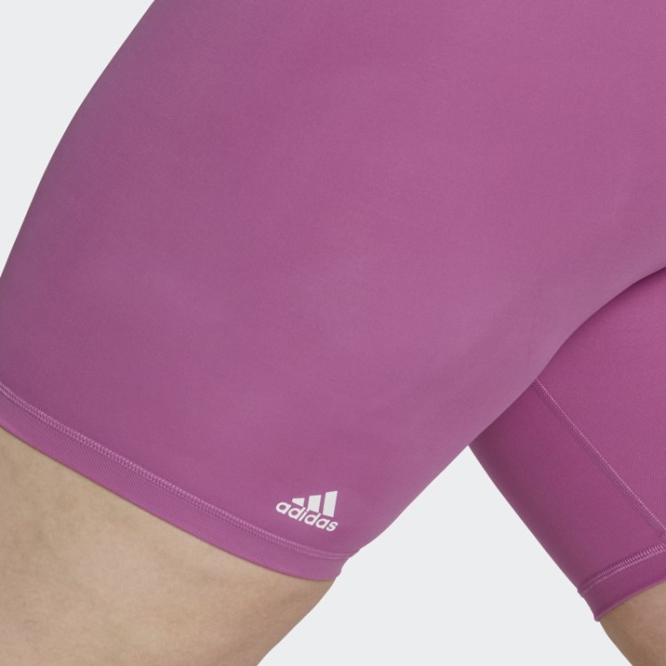 Leggings Curtas Lilás Adidas Optime Training Bike
