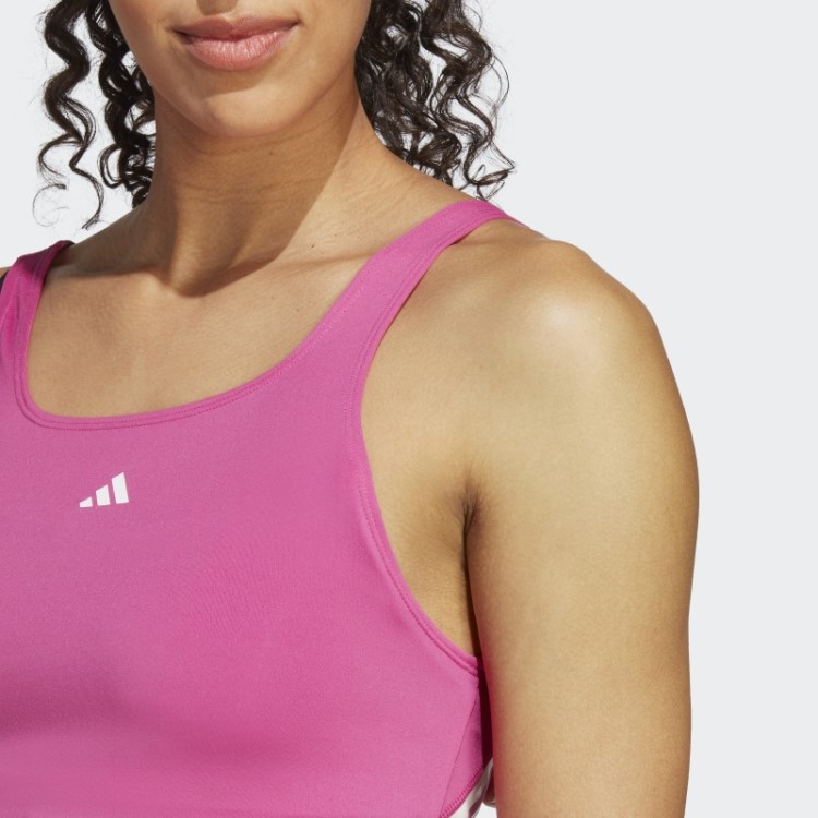 Regata Adidas Train Icons Com As Três Listras Fúcsia
