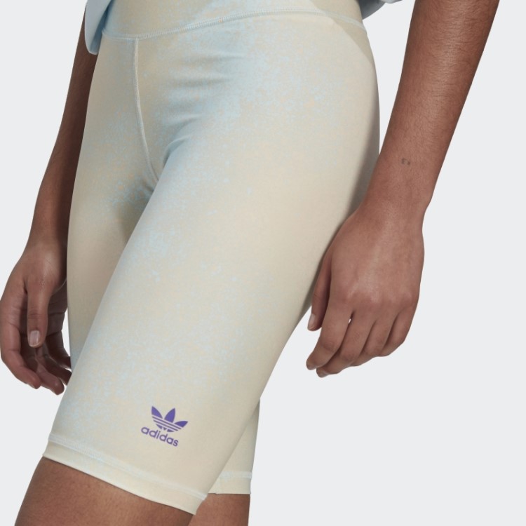 Legging Bike Com Estampa Allover Azul Adidas