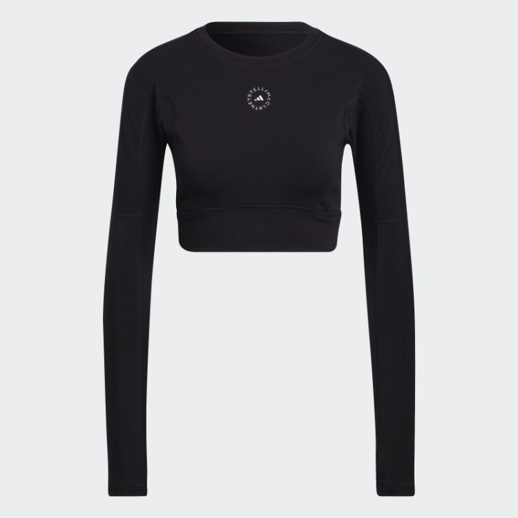 Adidas By Stella Preto Mccartney Truestrength Manga Longa Cortada Quente