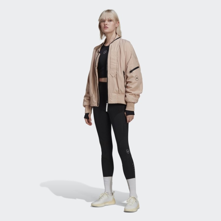 Adidas By Stella Mccartney Truestrength Manga Longa Cropped Moda Preto