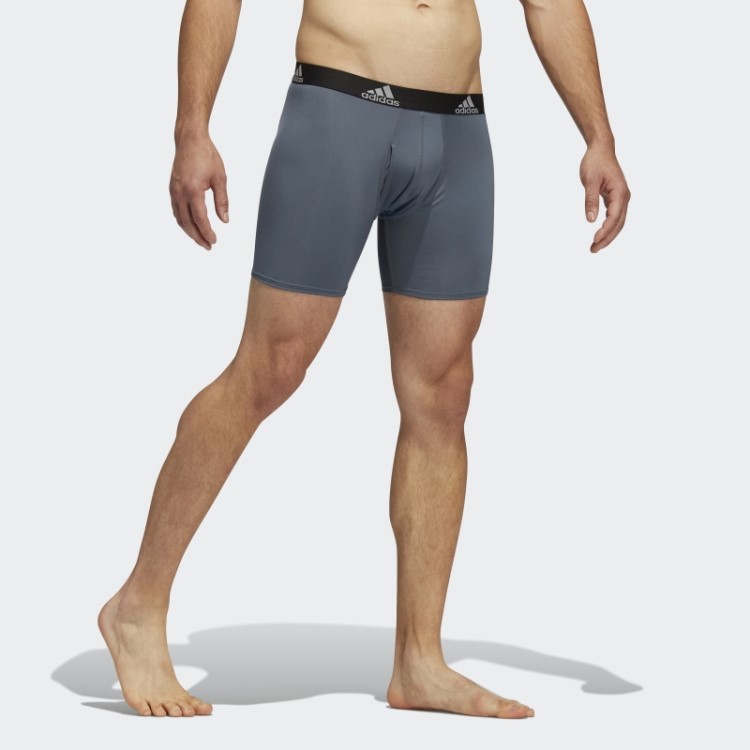 Cueca Boxer Cinza Adidas Performance 3 Pares