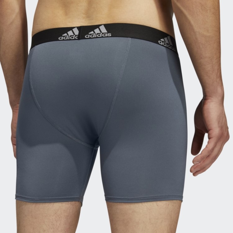 Cueca Boxer Cinza Adidas Performance 3 Pares