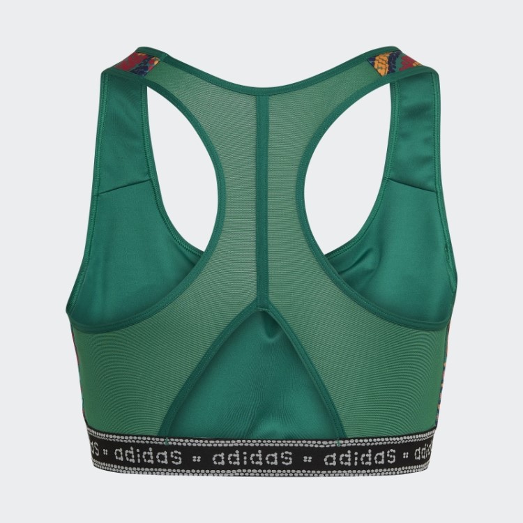 Sutiã De Suporte Médio (tamanho Grande) Adidas Verde Forte